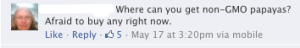 GMO free papaya