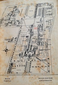 Washington University Campus Map in 1964